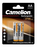 Camelion AA 2700 mAh, laddningsbara batterier, 2-pack